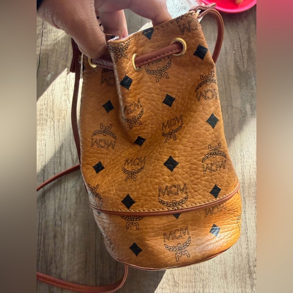 MCM Brown Leather Crossbody Bag - Picture 2 of 7